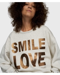 10 Days statement sweater smile love 4000 soft white melee