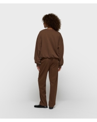 10 Days pleated sweater 10DAYS 1322 dark truffle