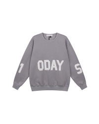 10 Days statement sweater logo 1329 light graphite
