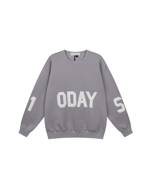 10 Days statement sweater logo 1329 light graphite