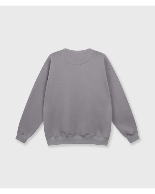 10 Days statement sweater logo 1329 light graphite
