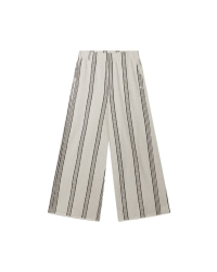 10 Days wide leg jogger stripes 4000 soft white melee
