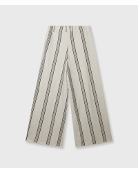 10 Days wide leg jogger stripes 4000 soft white melee