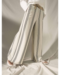 10 Days wide leg jogger stripes 4000 soft white melee