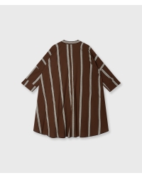 10 Days a-line tunic stripes 1326 deep brown