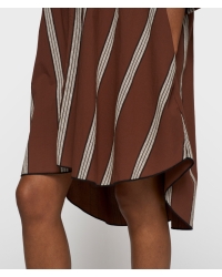 10 Days a-line tunic stripes 1326 deep brown