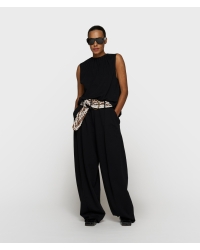 10 Days pleated top jersey 1012 black