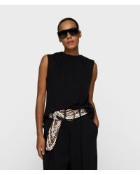 10 Days pleated top jersey 1012 black