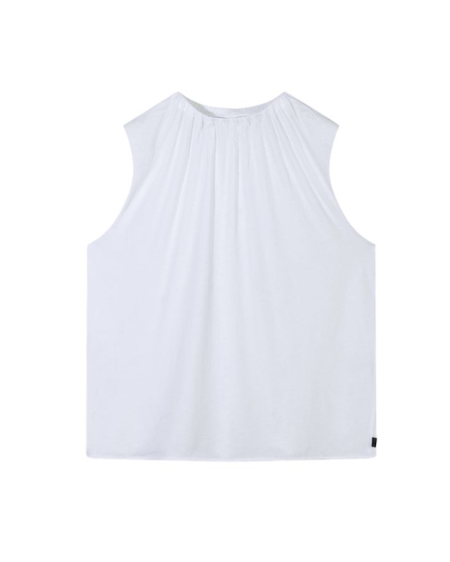 10 Days pleated top jersey 1001 white