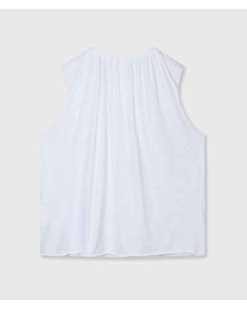 10 Days pleated top jersey 1001 white