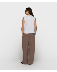 10 Days pleated top jersey 1001 white