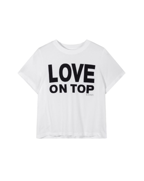 10 Days love petite tee 1001 white
