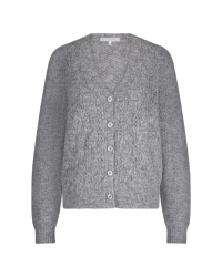 Red Button De Cardigan Ajour 