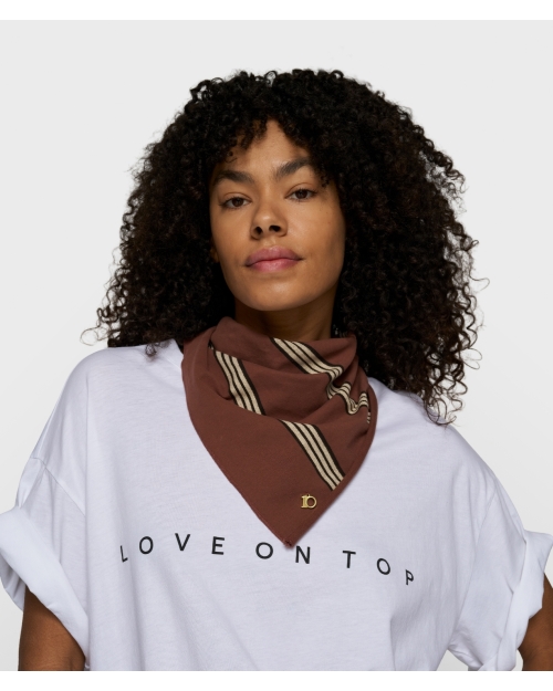 10 Days bandana stripes 1326 deep brown