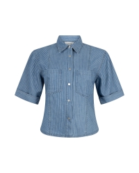 Aaiko SERENE STRIPE CO 568 8 BLUE DENIM