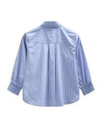 Freequent Stripe, embroidery Vista Blue w. Star Off-White