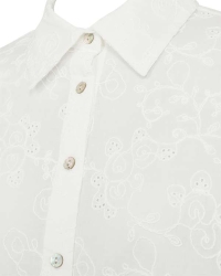 Freequent All over embroidery Star Off-white