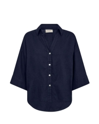 Freequent Box pleat Navy Blazer
