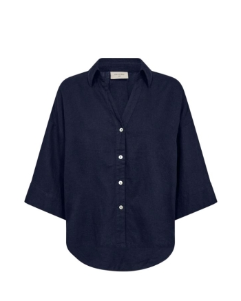 Freequent Box pleat Navy Blazer
