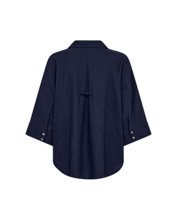 Freequent Box pleat Navy Blazer