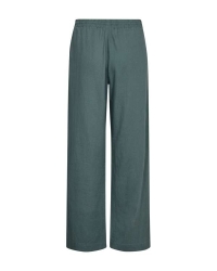 Freequent Long pants w. elastic waistband Dark Forest