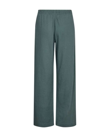 Freequent Long pants w. elastic waistband Dark Forest