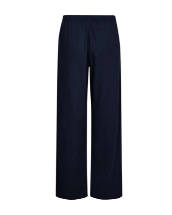 Freequent Long pants w. elastic waistband Navy Blazer
