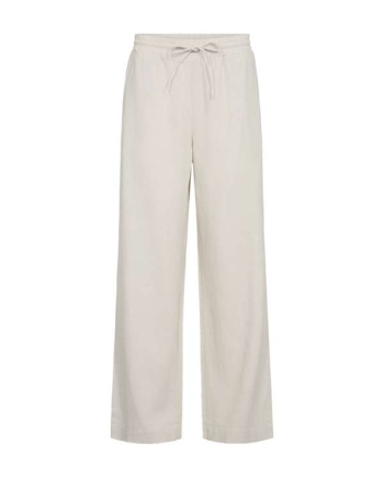 Freequent Long pants w. elastic waistband Moonbeam Melange