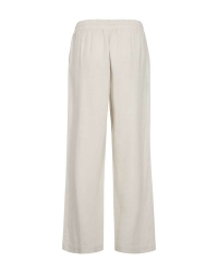 Freequent Long pants w. elastic waistband Moonbeam Melange
