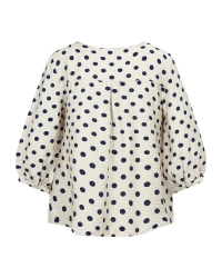 Freequent Printed Moonbeam w. Navy Blazer