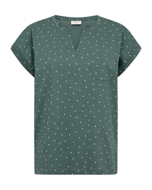 Freequent Slit detail, print Dark Forest w. Star Off-White