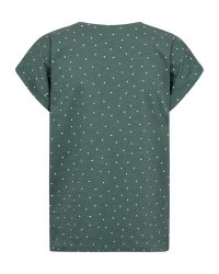 Freequent Slit detail, print Dark Forest w. Star Off-White