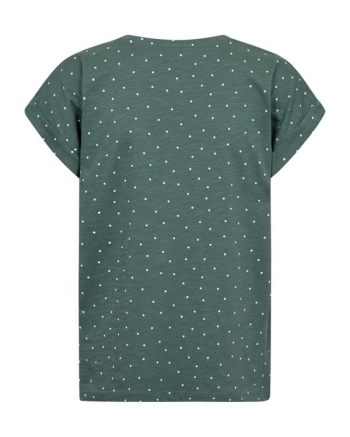 Freequent Slit detail, print Dark Forest w. Star Off-White