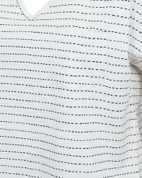 Freequent Print Star Off-white w. Navy Blazer