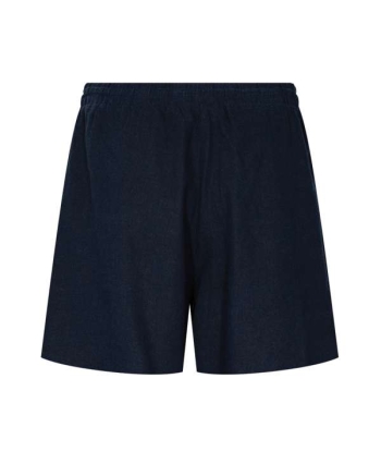 Freequent Shorts with covered elastic and string at waist Navy Blazer