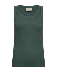 Freequent knitted tank top Dark forest