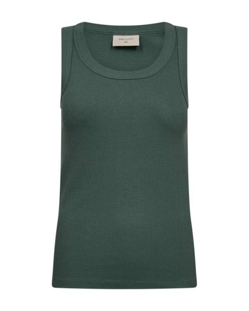 Freequent knitted tank top Dark forest