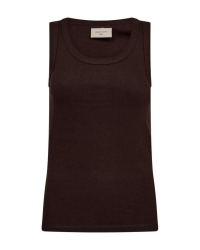 Freequent knitted tank top Coffee Bean
