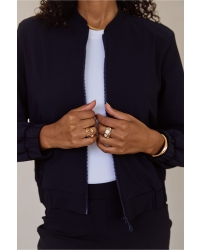 Studio Anneloes Benja bomber jacket 6900 Dark Blue