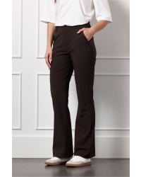 Studio Anneloes Flair bonded trousers 8700 espresso