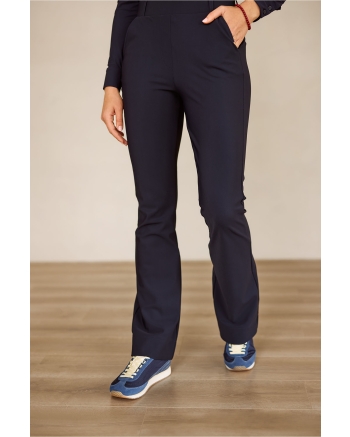 Studio Anneloes Flair bonded trousers 6900 Dark Blue