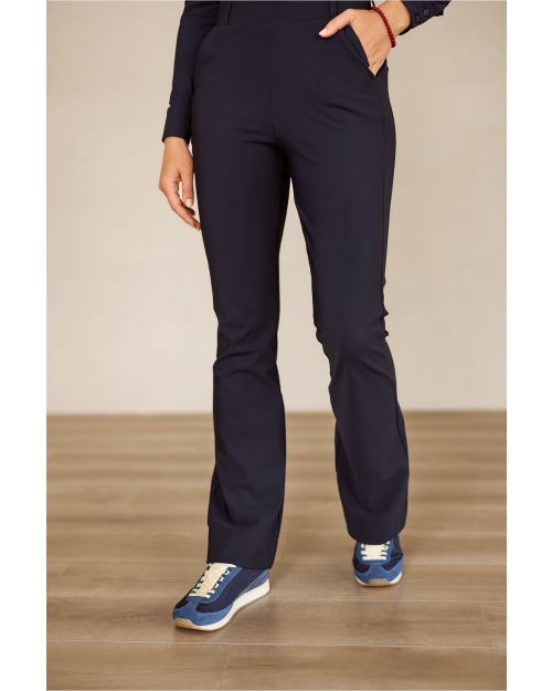 Studio Anneloes Flair bonded trousers 6900 Dark Blue
