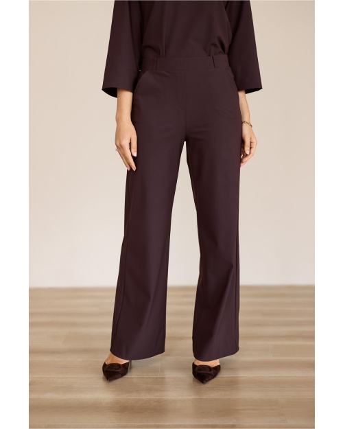 Studio Anneloes Lexie bonded trousers 8700 espresso