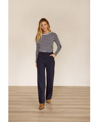Studio Anneloes Lexie bonded trousers 6900 Dark Blue