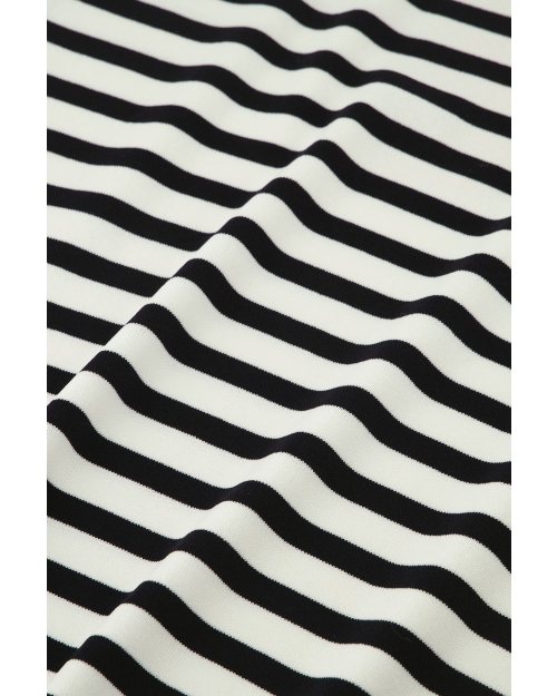 Studio Anneloes Luna stripe short slv pullover 1169- offwhite-darkblue