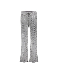 Geisha Pants jacquard 10 off-white/navy
