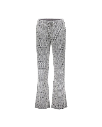 Geisha Pants jacquard 10 off-white/navy