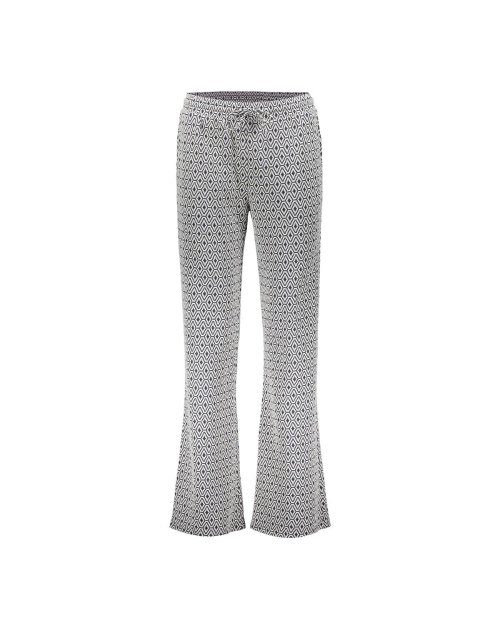 Geisha Pants jacquard 10 off-white/navy