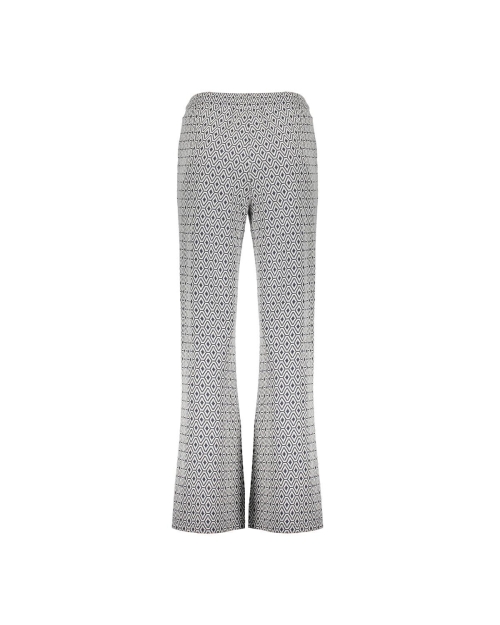Geisha Pants jacquard 10 off-white/navy