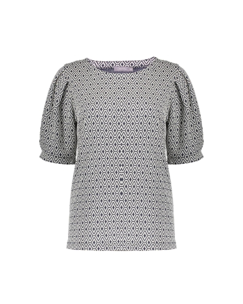 Geisha Top jacquard 10 off-white/navy